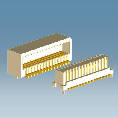0.8mm單槽側插板對板連接器